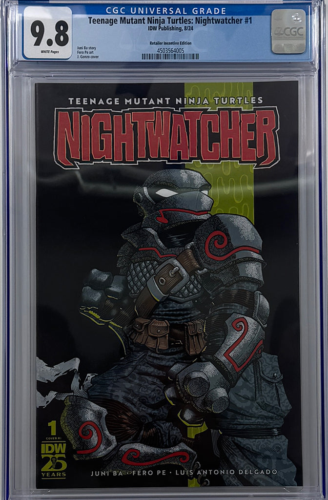 Teenage Mutant Ninja Turtles: Nightwatcher #1 | 1:10 Ratio Variant | CGC 9.8