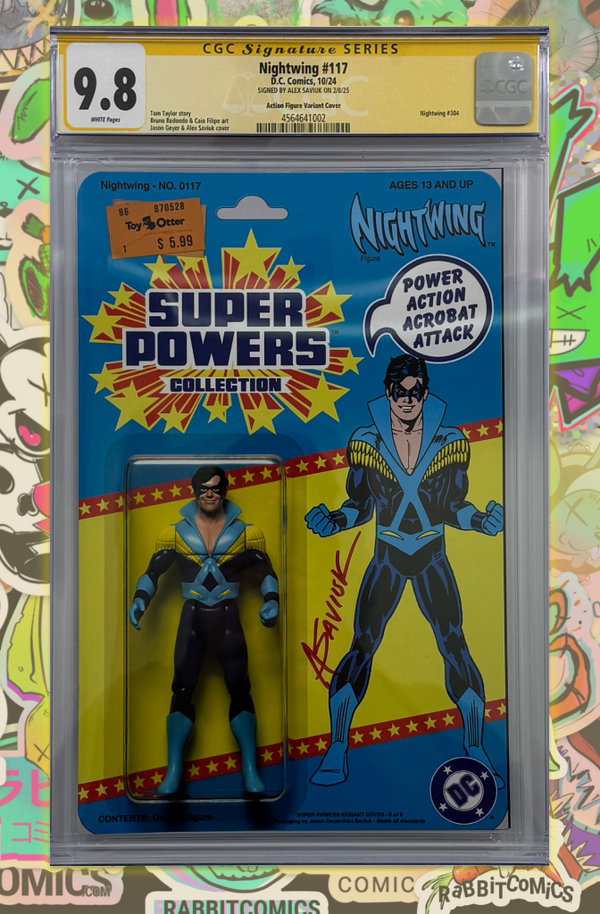 NIGHTWING #117 |  ALEX SUVIUK ACTION FIGURE VARIANT | CGC SS 9.8