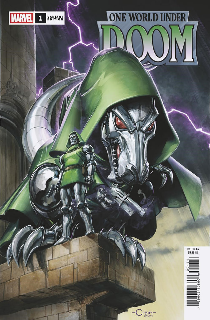 ONE WORLD UNDER DOOM #1 | CLAYTON CRAIN DOOMASAUR VARIANT