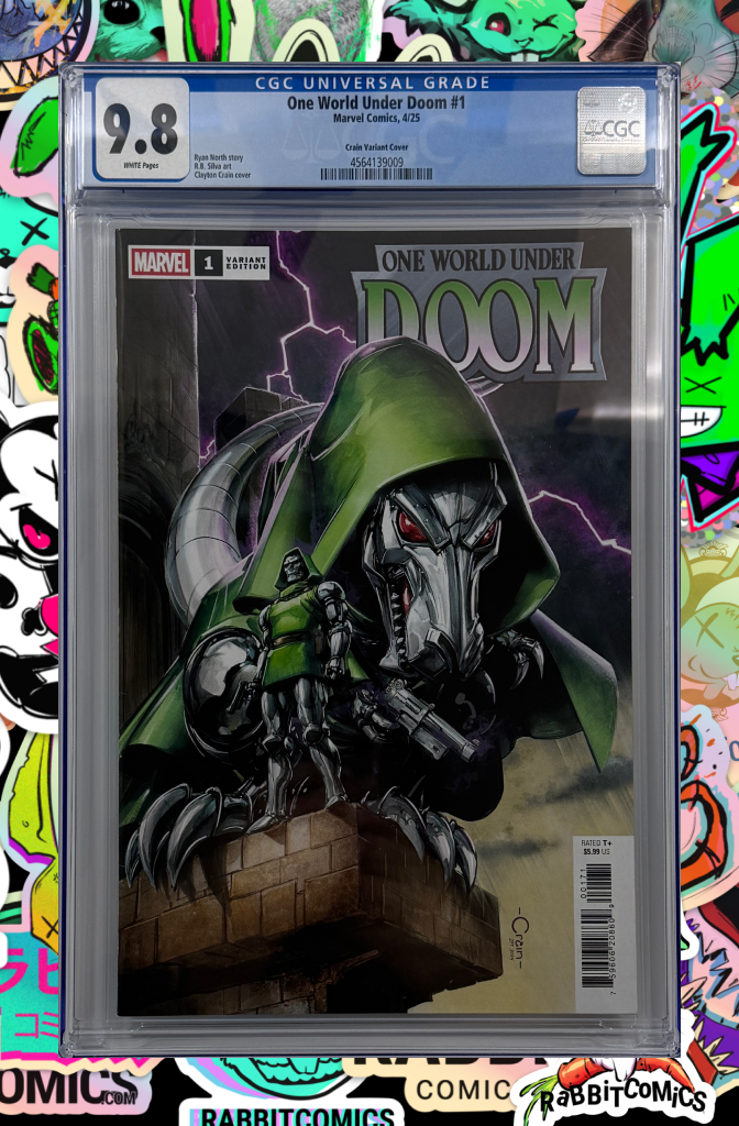 ONE WORLD UNDER DOOM #1 | CLAYTON CRAIN DOOMASAUR VARIANT | CGC 9.8