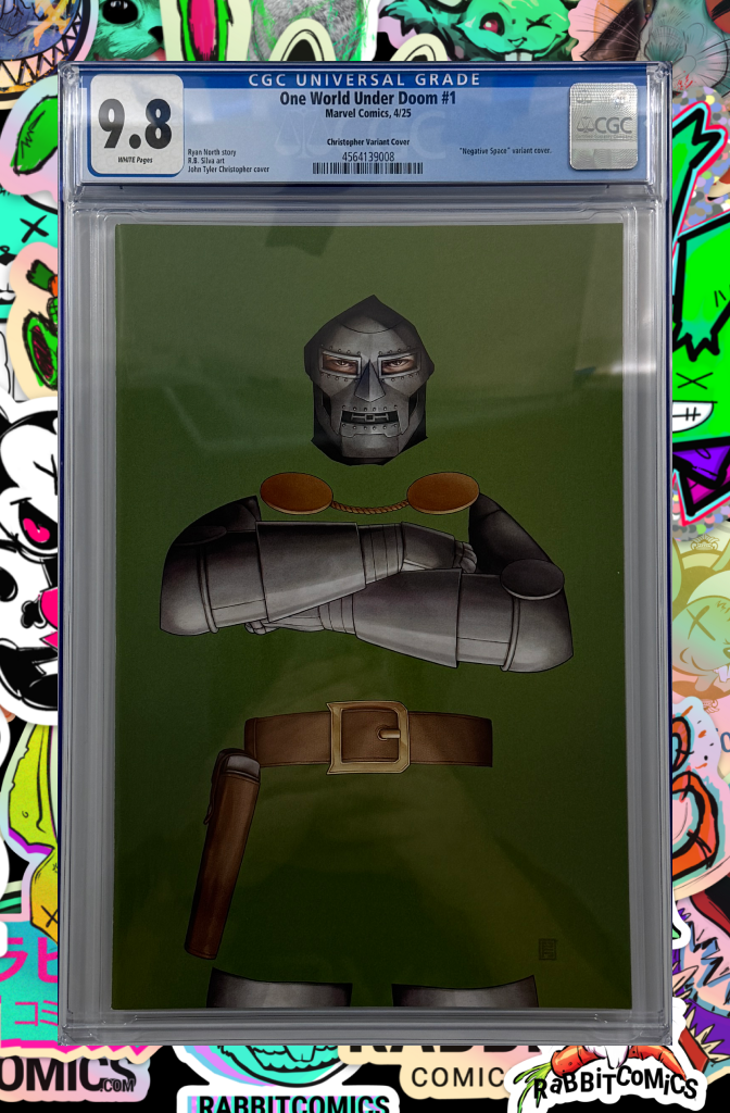 ONE WORLD UNDER DOOM #1 | JOHN TYLER CHRISTOPHER NEGATIVE SPACE VIRGIN VARIANT | CGC 9.8