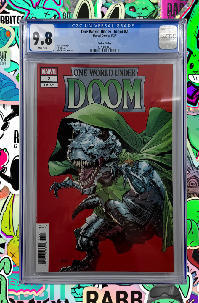 One World Under Doom #2 | Leinil Yu Doomasaur Variant | CGC 9.8