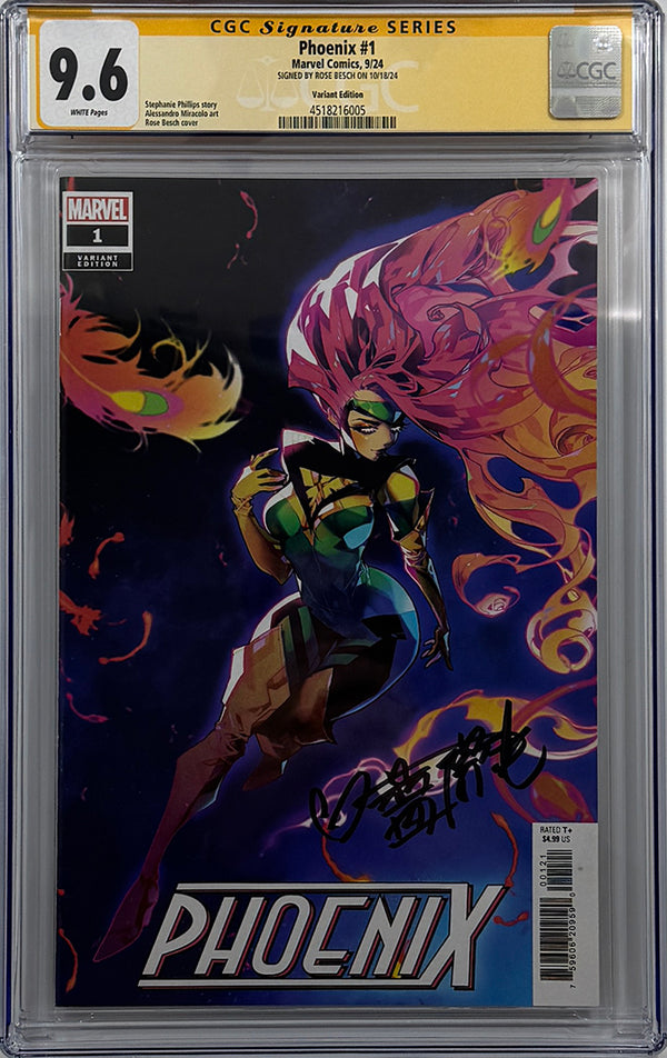 PHOENIX #1 | ROSE BESCH VARIANT | SIGNED BY ROSE BESCH | CGC SS 9.6