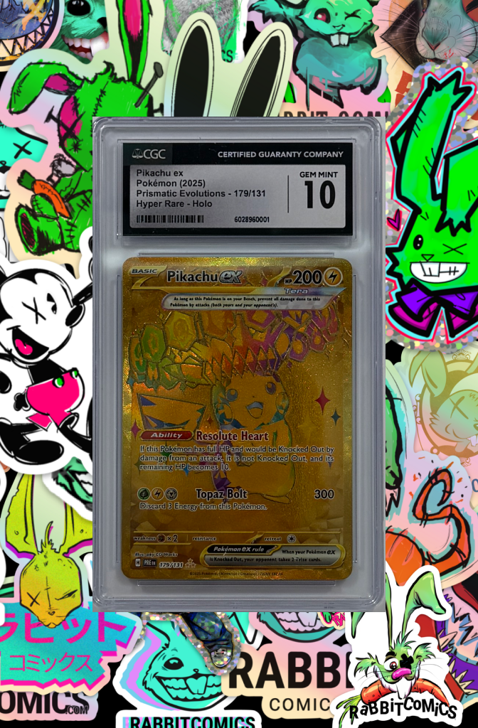 Prismatic Evolutions - Pikachu Ex | Hyper Rare Holo 179/131  | CGC GEM MINT 10