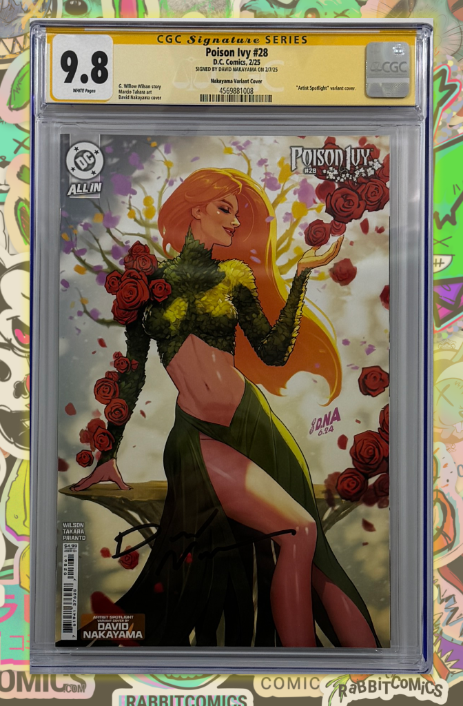 POISON IVY #28 | CVR D DAVID NAKAYAMA ARTIST SPOTLIGHT CARD STOCK VAR | CGC SS 9.8