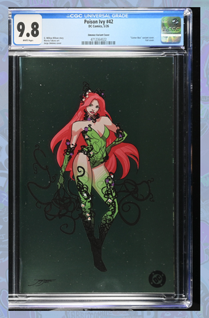 Poison Ivy #42 Cover G Jorge Jimenez Corner Box Spot Foil Variant | CGC 9.8