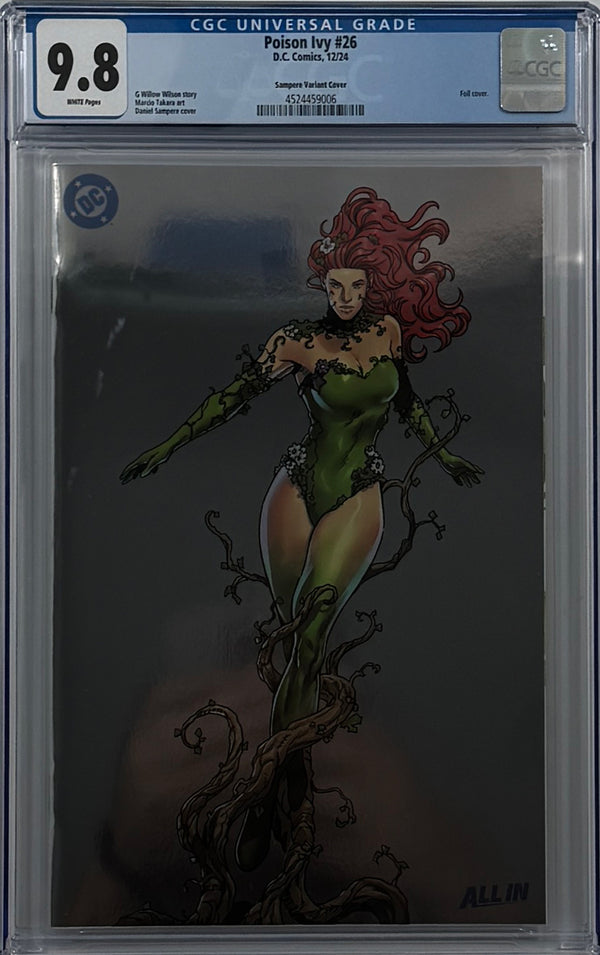 POISON IVY #26 | CVR E DANIEL SAMPERE ALL IN FOIL VARIANT | CGC 9.8