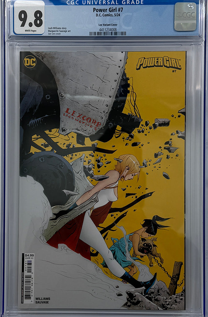 POWER GIRL #7 | CVR C JAE LEE CARD STOCK VARIANT | CGC 9.8