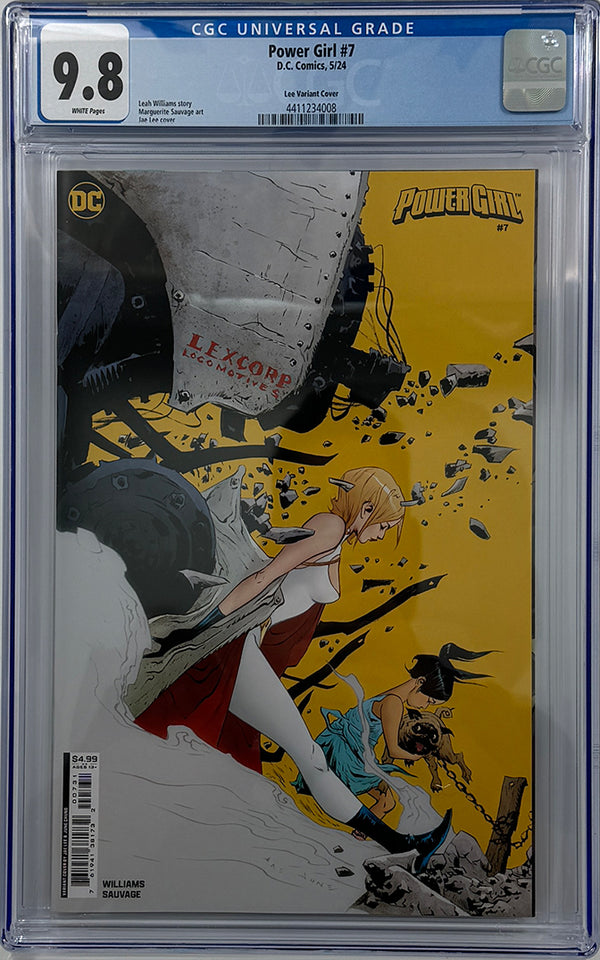 POWER GIRL #7 | CVR C JAE LEE CARD STOCK VARIANT | CGC 9.8