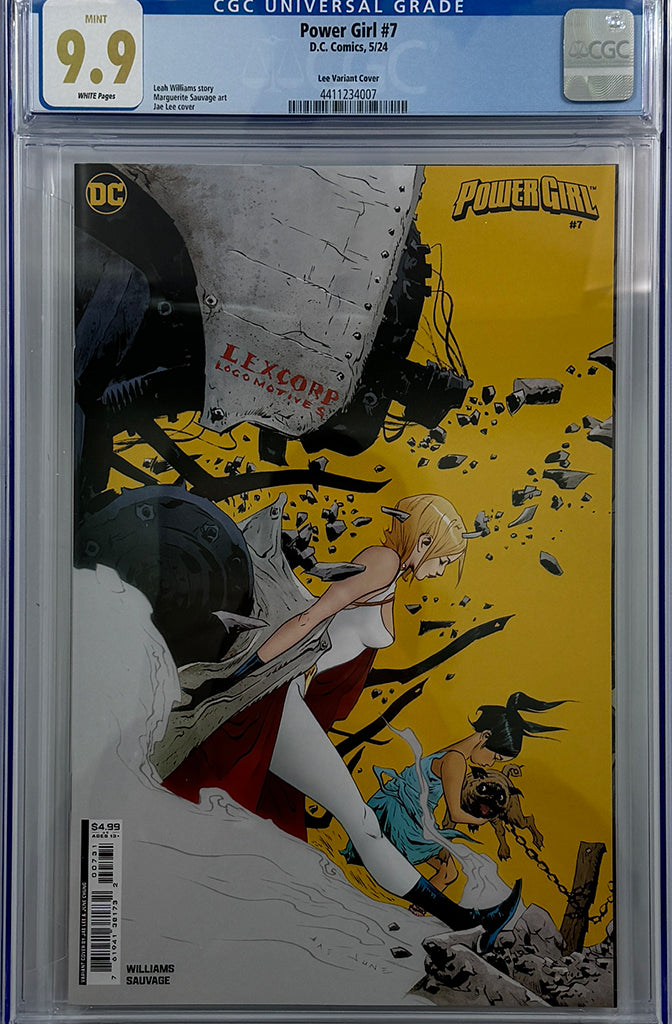 POWER GIRL #7 | CVR C JAE LEE CARD STOCK VARIANT | CGC 9.9