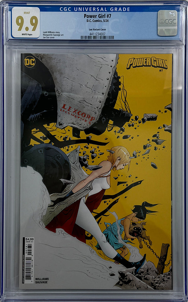 POWER GIRL #7 | CVR C JAE LEE CARD STOCK VARIANT | CGC 9.9