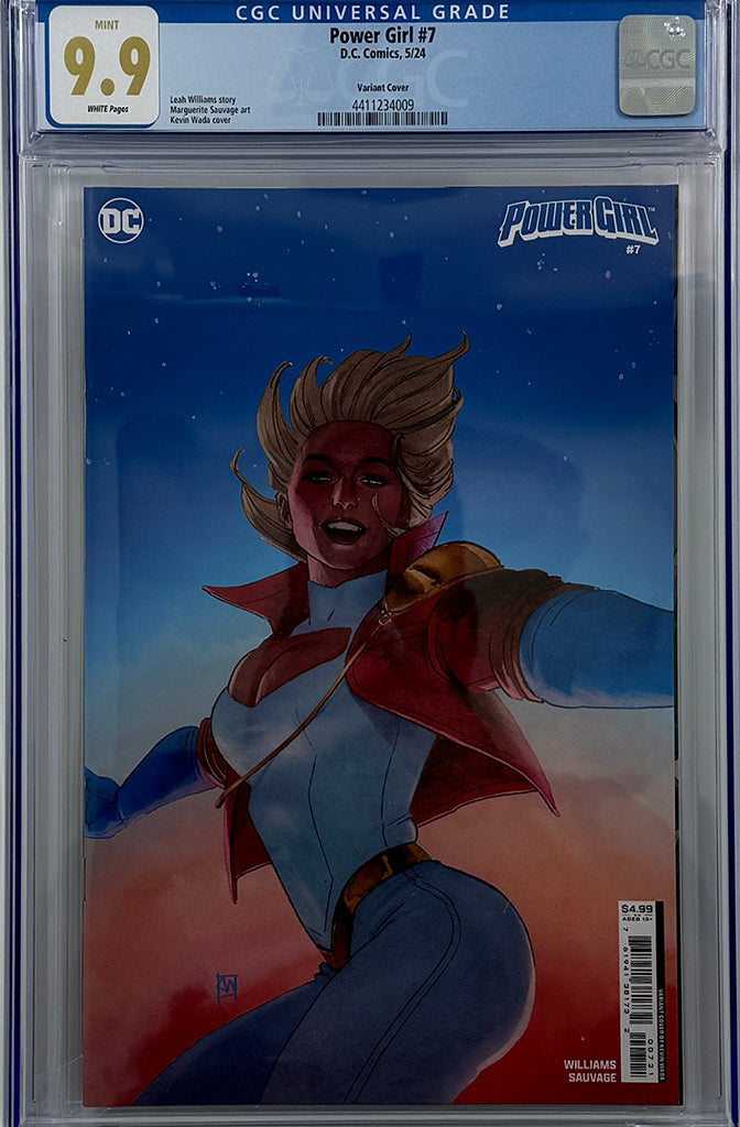 POWER GIRL #7 | CVR B KEVIN WADA CARD STOCK VARIANT | CGC 9.9