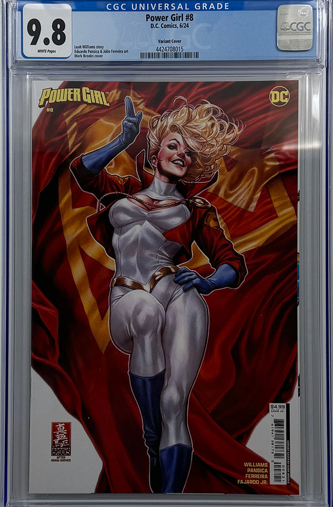 POWER GIRL #8 | CVR B MARK BROOKS CARD STOCK VAR (HOUSE OF BRAINIAC) | CGC 9.8