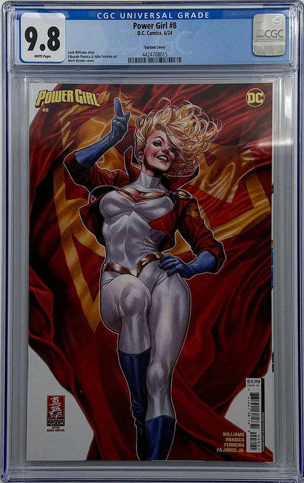 POWER GIRL #8 | CVR B MARK BROOKS CARD STOCK VAR (HOUSE OF BRAINIAC) | CGC 9.8