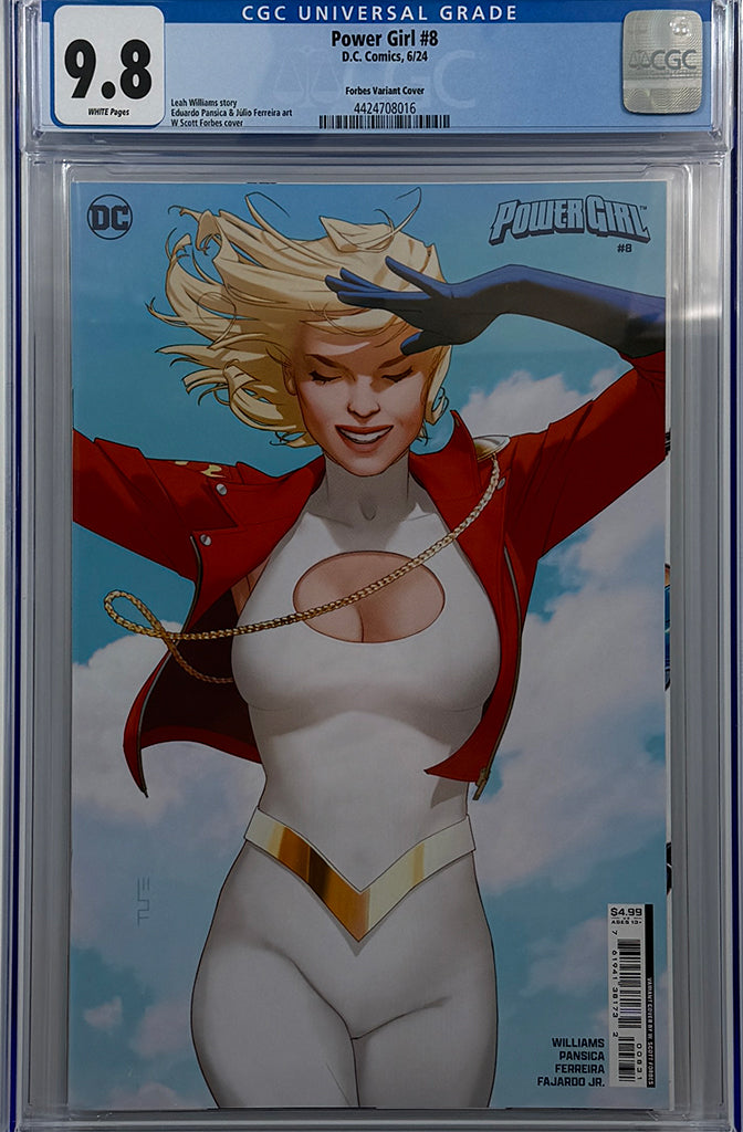POWER GIRL #8 | CVR C W SCOTT FORBES CARD STOCK VAR (HOUSE OF BRAINIAC) | CGC 9.8
