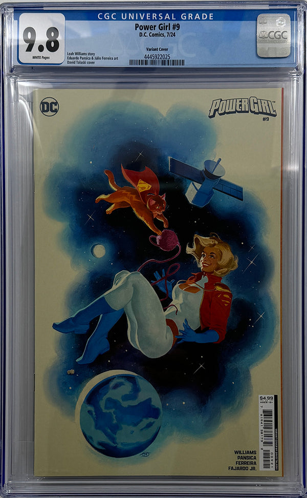 POWER GIRL #9 | CVR C DAVID TALASKI CARD STOCK VAR (HOUSE OF BRAINIAC) | CGC 9.8