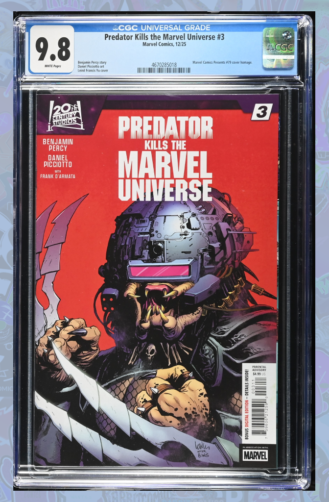 Predator Kills The Marvel Universe #3  | CGC 9.8