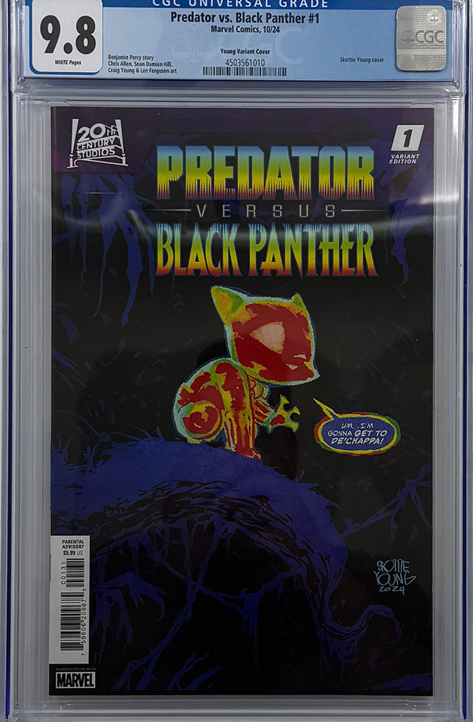 PREDATOR VS. BLACK PANTHER #1 | SKOTTIE YOUNG VARIANT | CGC 9.8