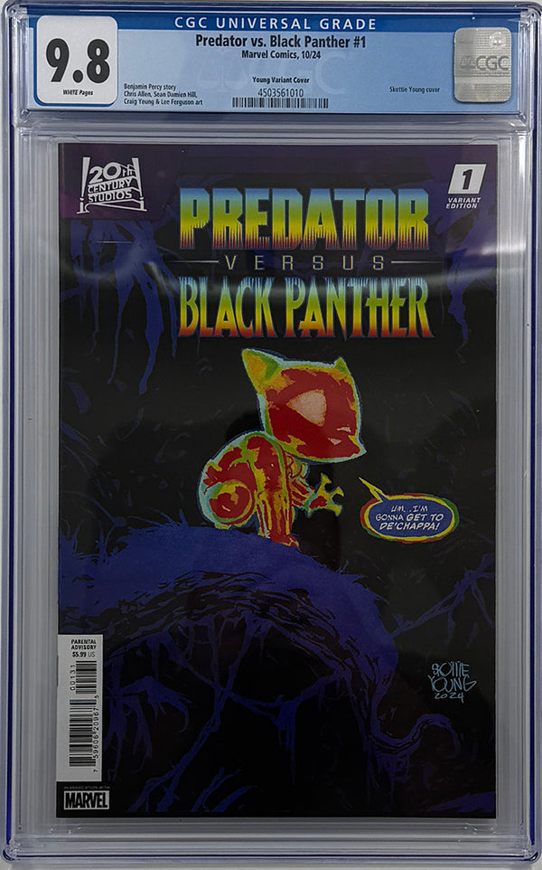 PREDATOR VS. BLACK PANTHER #1 | SKOTTIE YOUNG VARIANT | CGC 9.8