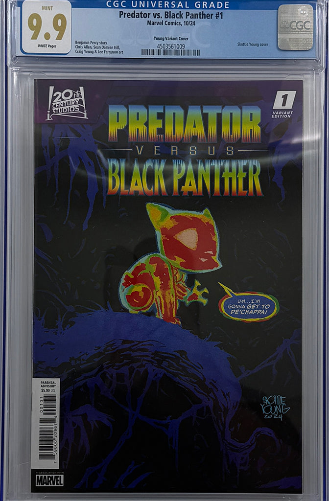 PREDATOR VS. BLACK PANTHER #1 | SKOTTIE YOUNG VARIANT | CGC 9.9