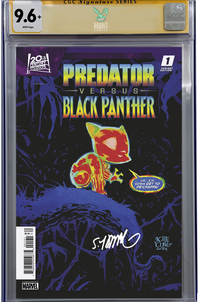 PREDATOR VS. BLACK PANTHER #1 | SKOTTIE YOUNG VARIANT | CGC SS 9.6 + | PREORDER