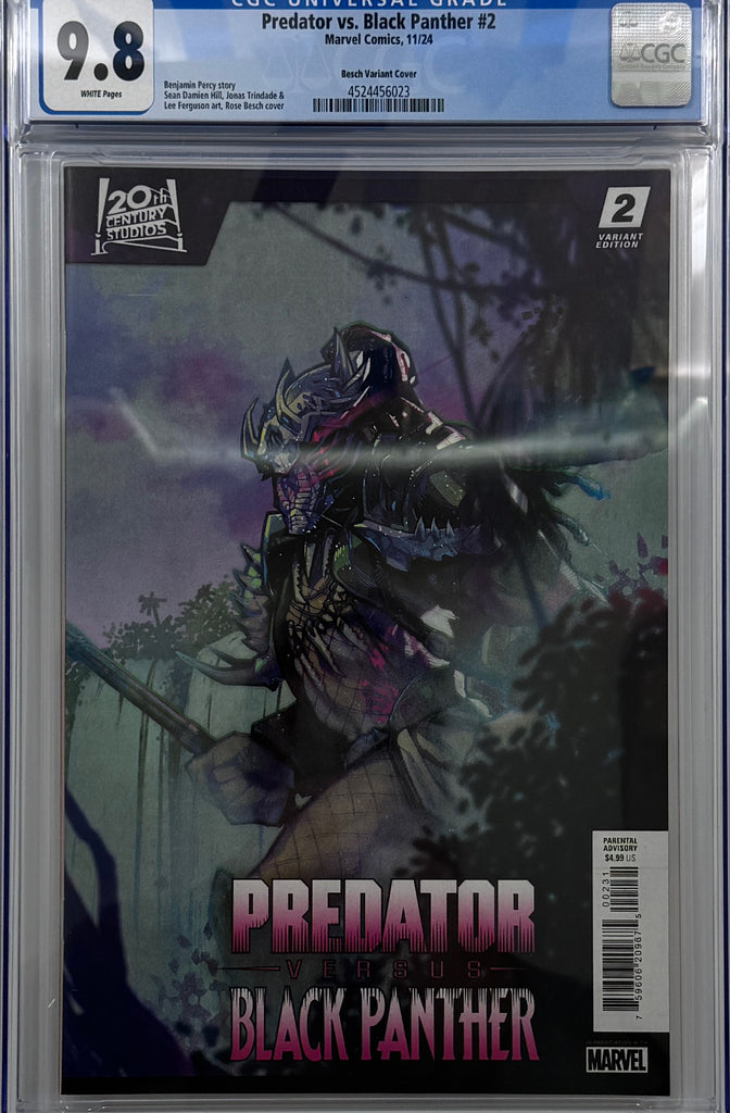PREDATOR VS. BLACK PANTHER #2 | ROSE BESCH VARIANT | CGC 9.8