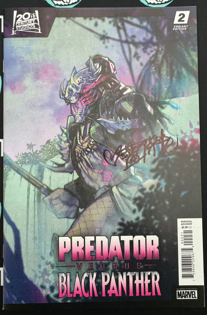 PREDATOR VS. BLACK PANTHER #2 | ROSE BESCH VARIANT | SIGNED BY ROSE BESCH