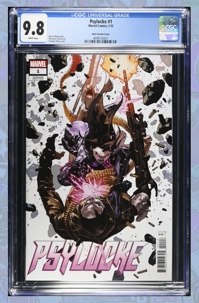 PSYLOCKE #1 | YASMINE PUTRI 1:25 RATIO VARIANT | CGC 9.8