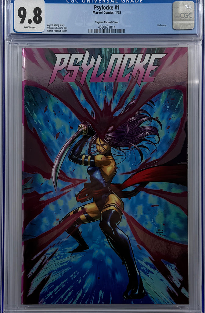 PSYLOCKE #1 | RICKIE YAGAWA PINK FOIL VARIANT | CGC 9.8