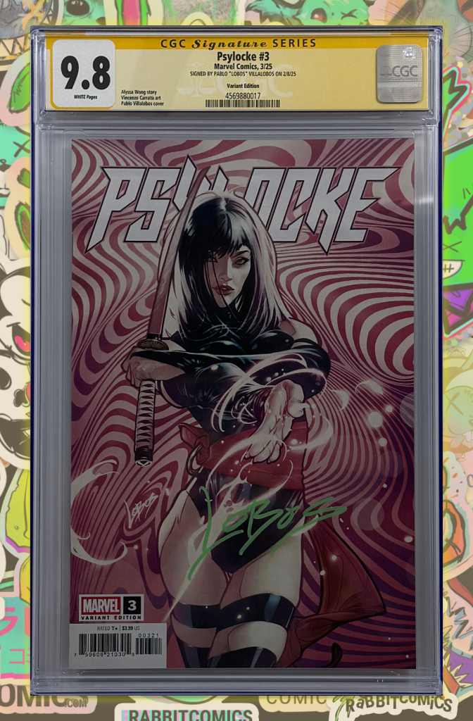 PSYLOCKE #3 | PABLO VILLALOBOS VARIANT | SIGNED BY LOBOS | CGC SS 9.8