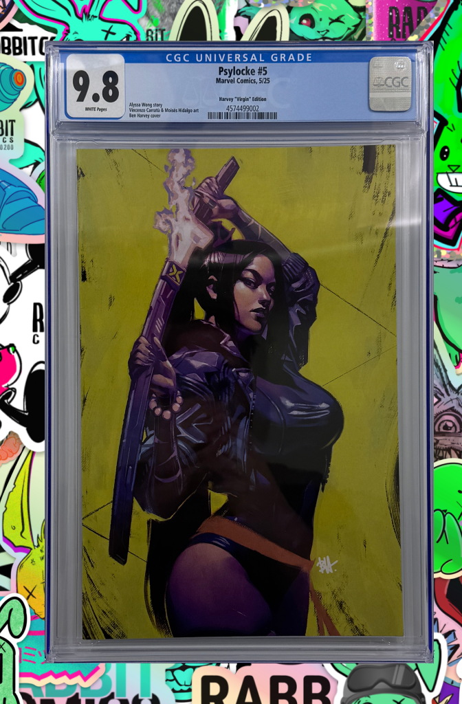 Psylocke #5 | Ben Harvey Psylocke 1:50 Ratio Virgin Variant | CGC 9.8