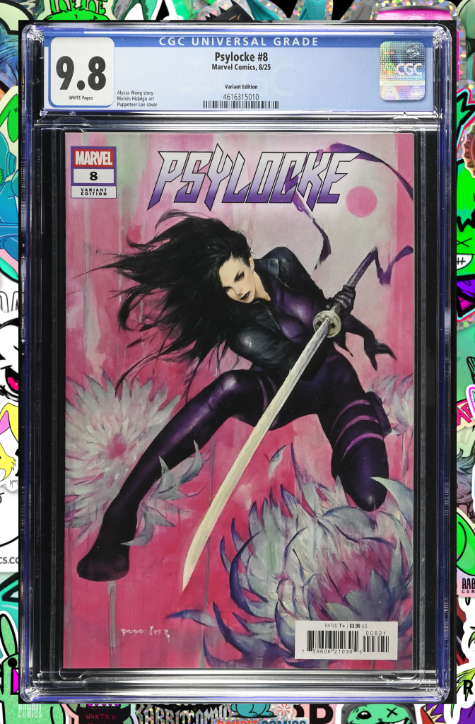 Psylocke #8 | Puppeteer Lee Psylocke Variant | CGC 9.8