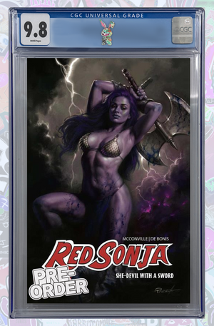 RED SONJA SHE DEVIL WITH A SWORD #4 CVR L PARRILLO ULTRAVIOLET VAR | CGC 9.8 | PREORDER