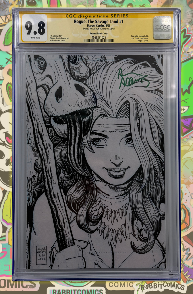 Rogue Savage Lands #1  | ART ADAMS MEGACON VIRGIN VARIANT | SIGNED BY ART ADAMS | CGC SS 9.8