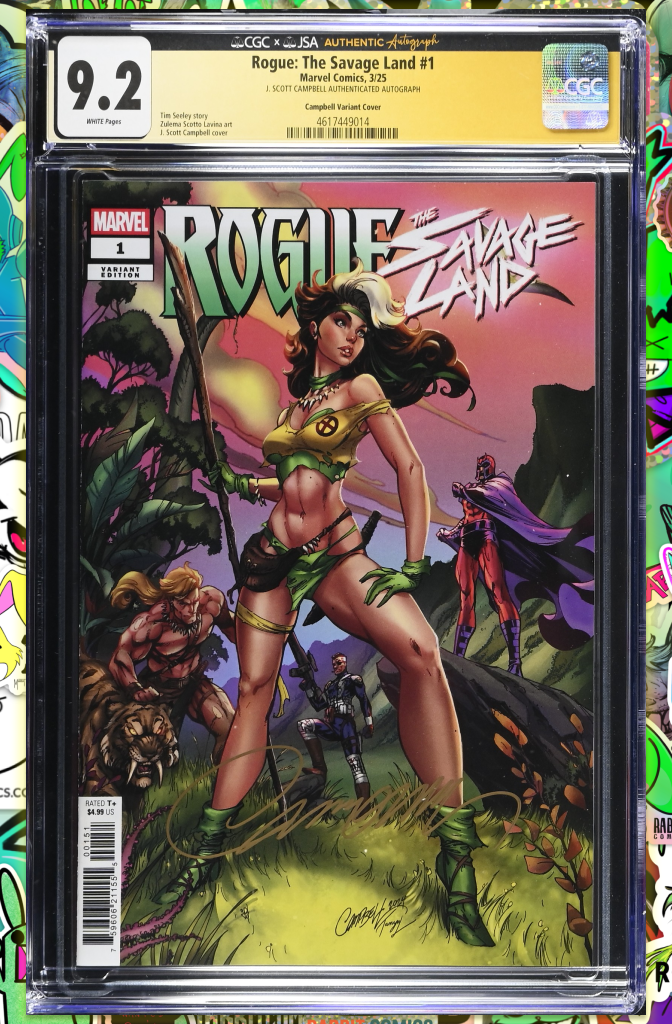 ROGUE: THE SAVAGE LAND #1 | J. SCOTT CAMPBELL ROGUE VARIANT | CGC SS 9.2 (JSA)