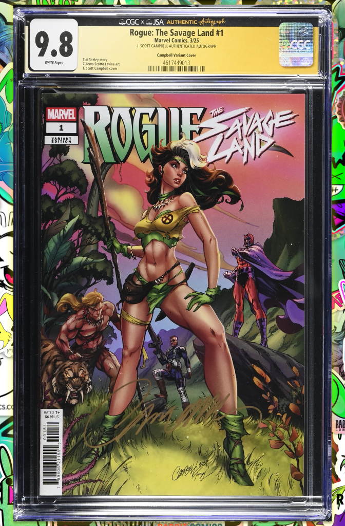 ROGUE: THE SAVAGE LAND #1 | J. SCOTT CAMPBELL ROGUE VARIANT | CGC SS 9.8 (JSA)
