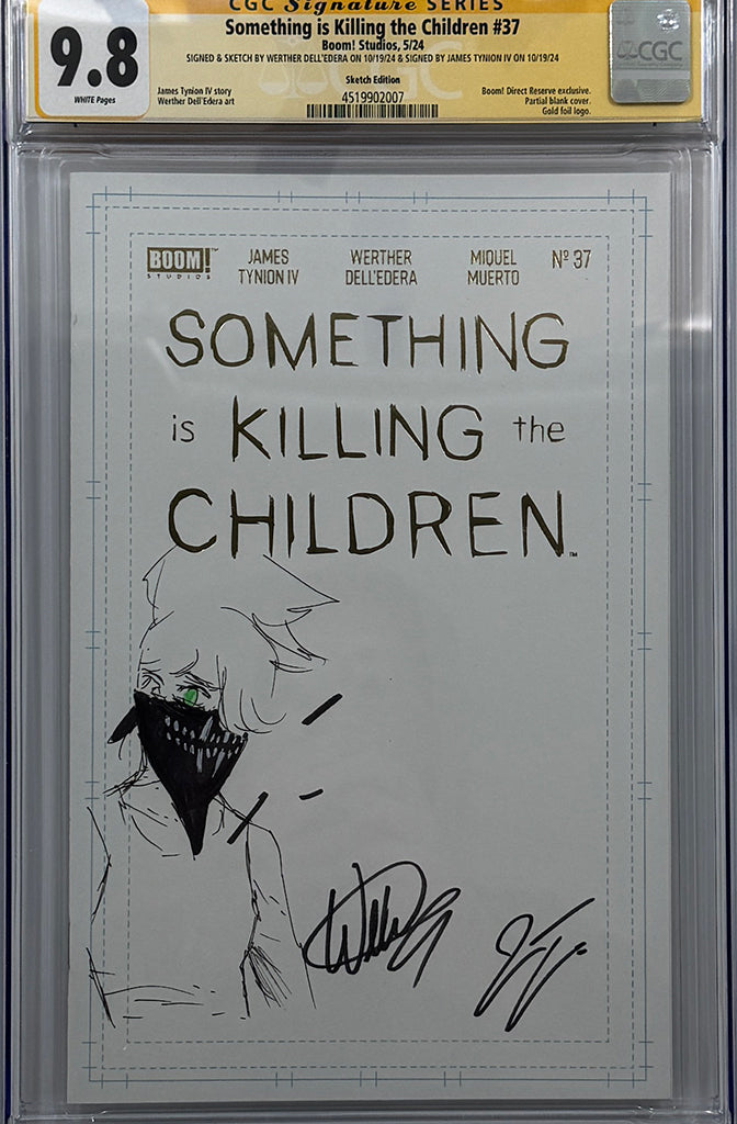 Something is Killing the Children #37 | Werther Dell'Edera Erica Sketch | 2x Signed | CGC SS 9.8