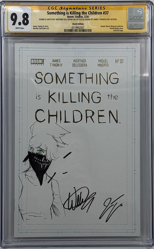 Something is Killing the Children #37 | Werther Dell'Edera Erica Sketch | 2x Signed | CGC SS 9.8