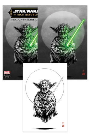 STAR WARS: HIGH REPUBLIC SHADOWS OF STARLIGHT #1 | TAKASHI OKAZAKI NYCC YODA SET