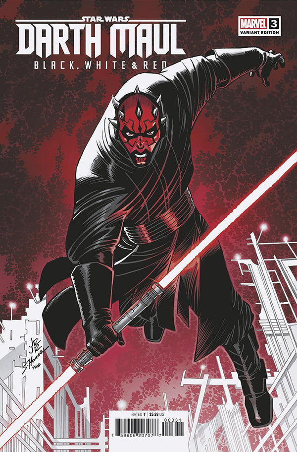 STAR WARS: DARTH MAUL - BLACK, WHITE & RED #3 | JOHN ROMITA JR. VARIANT