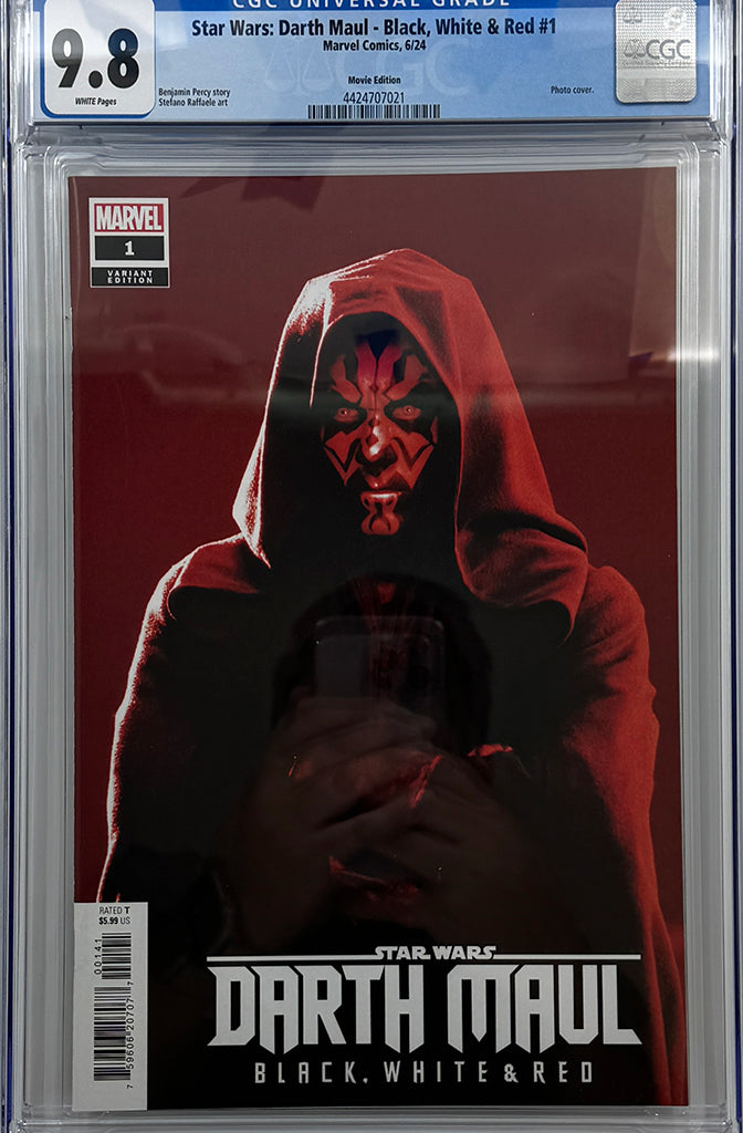 STAR WARS: DARTH MAUL - BLACK, WHITE & RED #1 | MOVIE VARIANT | CGC 9.8