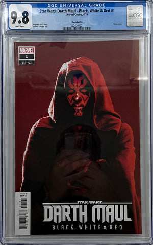 STAR WARS: DARTH MAUL - BLACK, WHITE & RED #1 | MOVIE VARIANT | CGC 9.8