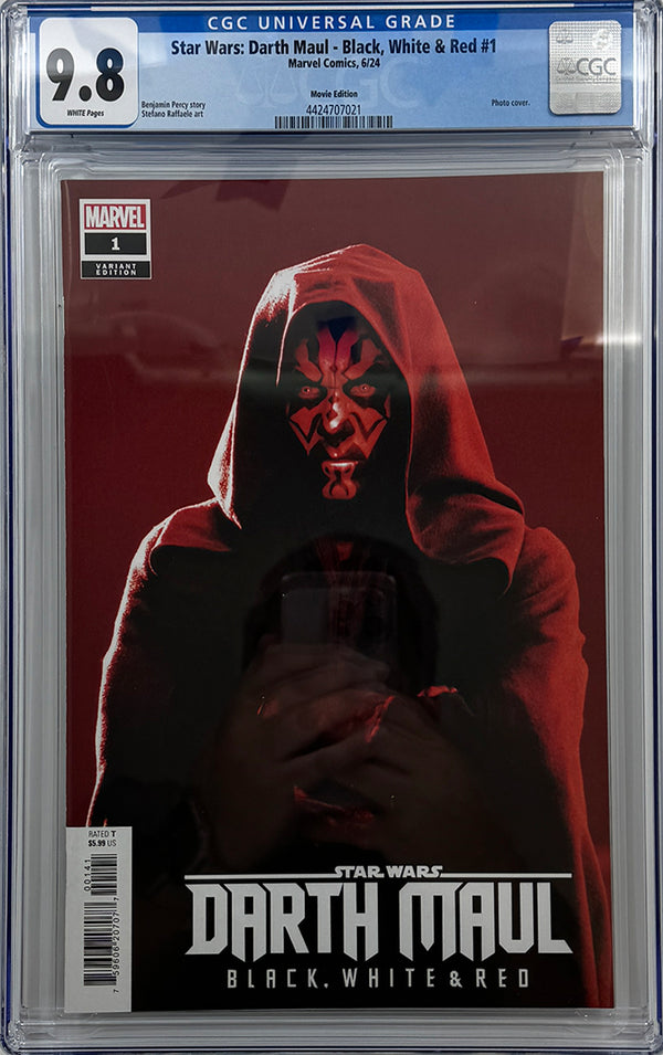 STAR WARS: DARTH MAUL - BLACK, WHITE & RED #1 | MOVIE VARIANT | CGC 9.8