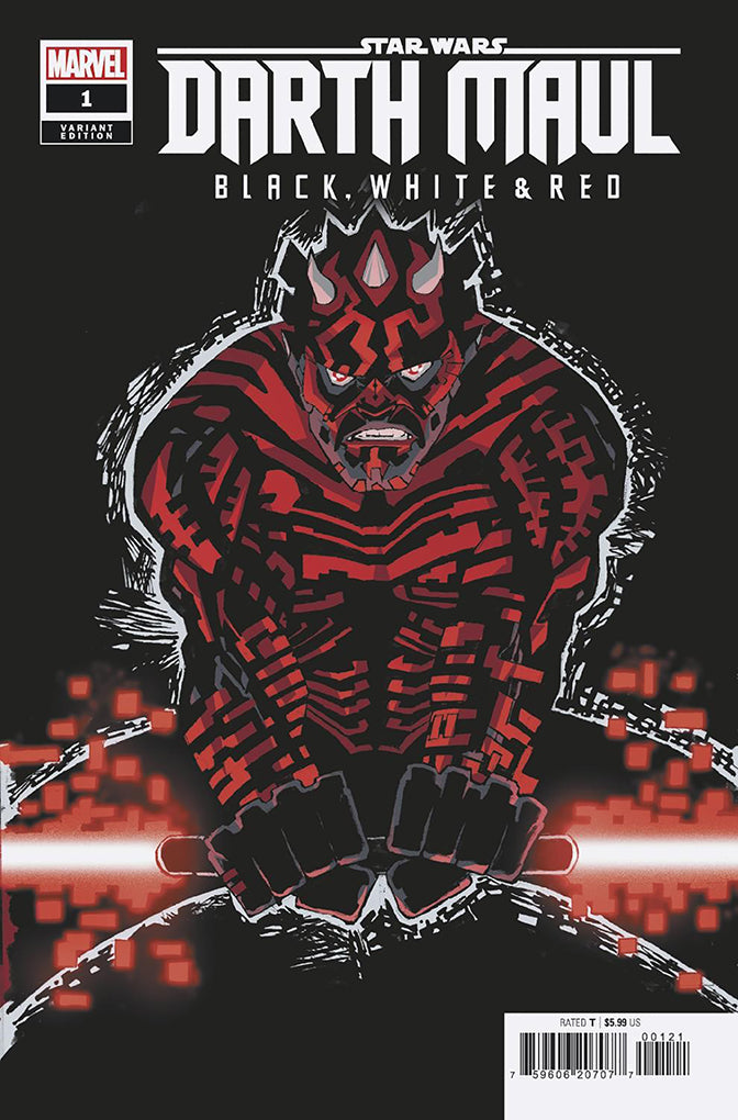 STAR WARS: DARTH MAUL - BLACK, WHITE & RED #1 | FRANK MILLER VARIANT
