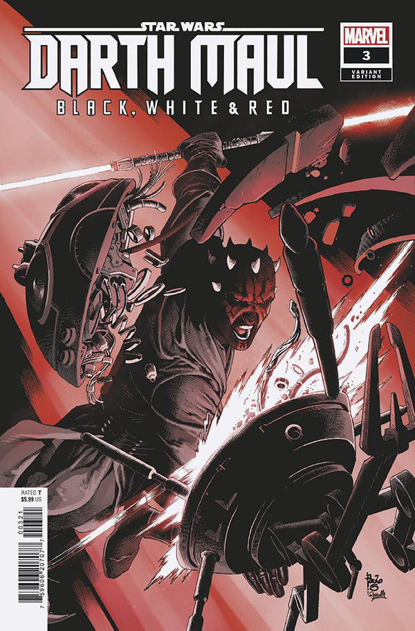 STAR WARS: DARTH MAUL - BLACK, WHITE & RED #3 | PAULO SIQUEIRA VARIANT