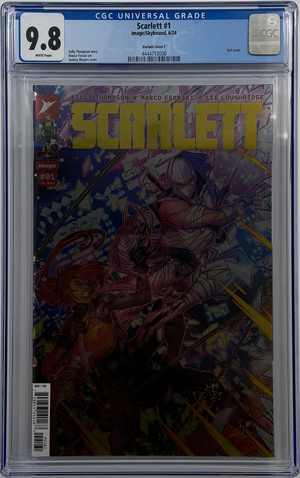 SCARLETT #1 (OF 5) | CVR F INC JONBOY MEYERS 1:100 FOIL RATIO VARIANT | CGC 9.8