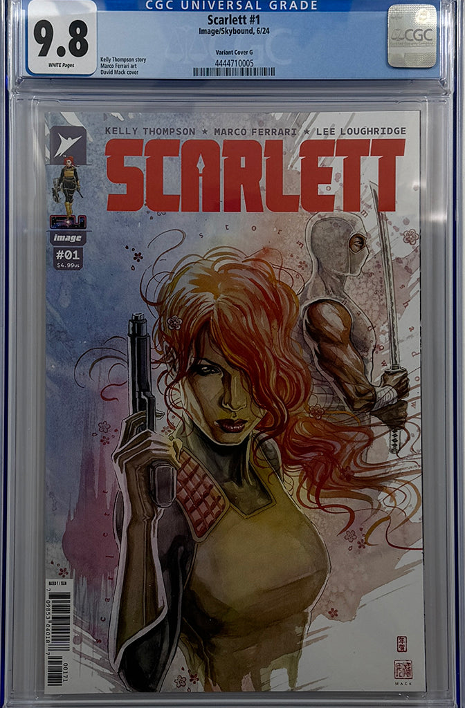 SCARLETT #1 (OF 5) | CVR G INC DAVID MACK 1:250 RATIO VARIANT | CGC 9.8