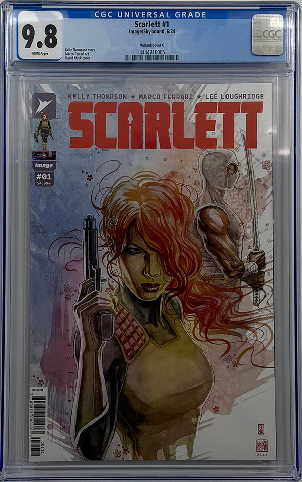 SCARLETT #1 (OF 5) | CVR G INC DAVID MACK 1:250 RATIO VARIANT | CGC 9.8