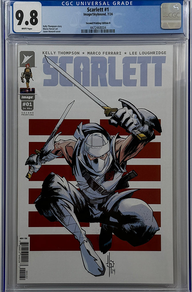 SCARLETT #1 | Second Printing Cvr B Jason Howard Storm Shadow Variant | CGC 9.8