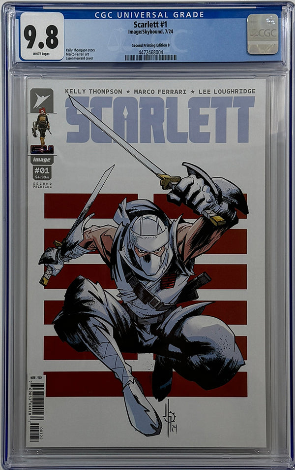 SCARLETT #1 | Second Printing Cvr B Jason Howard Storm Shadow Variant | CGC 9.8